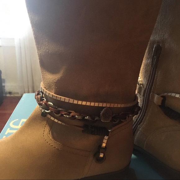 OTBT. Genuine Suede Riding Boots❤️ - Picture 3 of 6